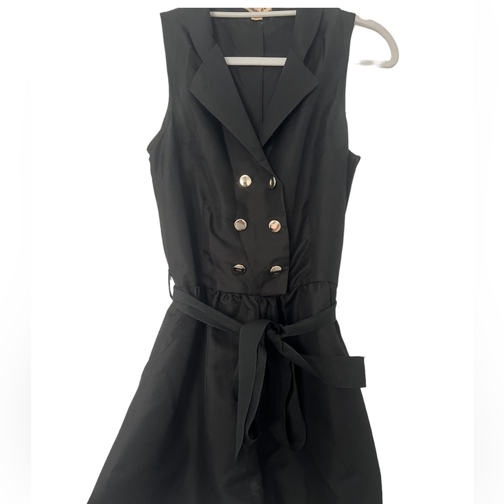 Double Zero Black dress with tie